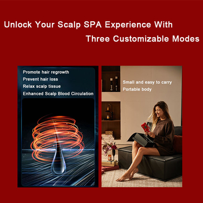 Fitdash Oplaadbare Rode Licht Therapie EMS Hoofd Scalp Massage Borstel Haarverzorging Kam