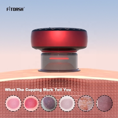 Fitdash 5 Niveaus Negatieve druk Cupping Therapie met Verwarming Vibratie Rood licht