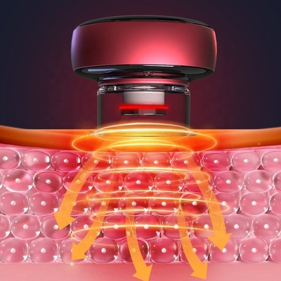Type-C aangedreven Fitdash voetmassageapparaat met rood licht en trillende zuigkracht
