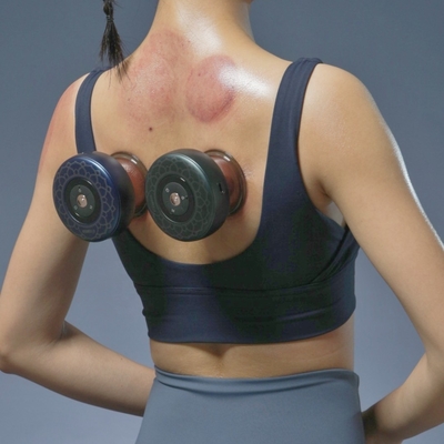 Fitdash-apparaat voor roodlichttherapie voor draadloze en moxacuppingbehandeling op het lichaam