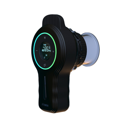 Elektrische massager met knopcontrole met slim rood licht en schraapfunctie