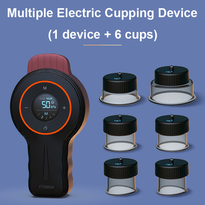 Buttonsysteem 3.7V/1800mAh Elektronisch Cupping-apparaat Massager met roodlichttherapie