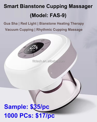 ABS Fitdash Verwarmde Gua Sha Schrapen Massage Cupping Therapie Set met Rode Licht Therapie