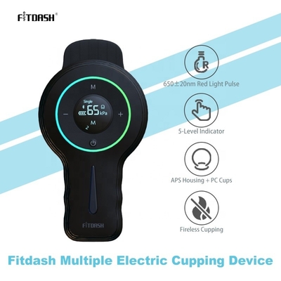 Fitdash ABS PC Cupping Therapy Set 6 Pcs Cellulitis Massager Cups Vacuum Therapy Cupping