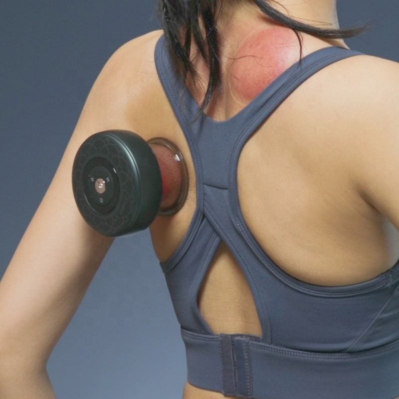 Fitdash-apparaat voor roodlichttherapie voor draadloze en moxacuppingbehandeling op het lichaam