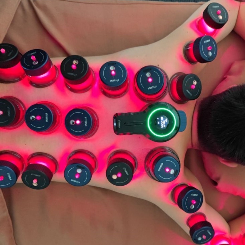 Krachtige Fitdash Vacuum Cupping Therapy Machine 650nm Rood Licht voor lichaamspijnverlichting